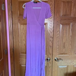 Lavender wrap dress, NWT